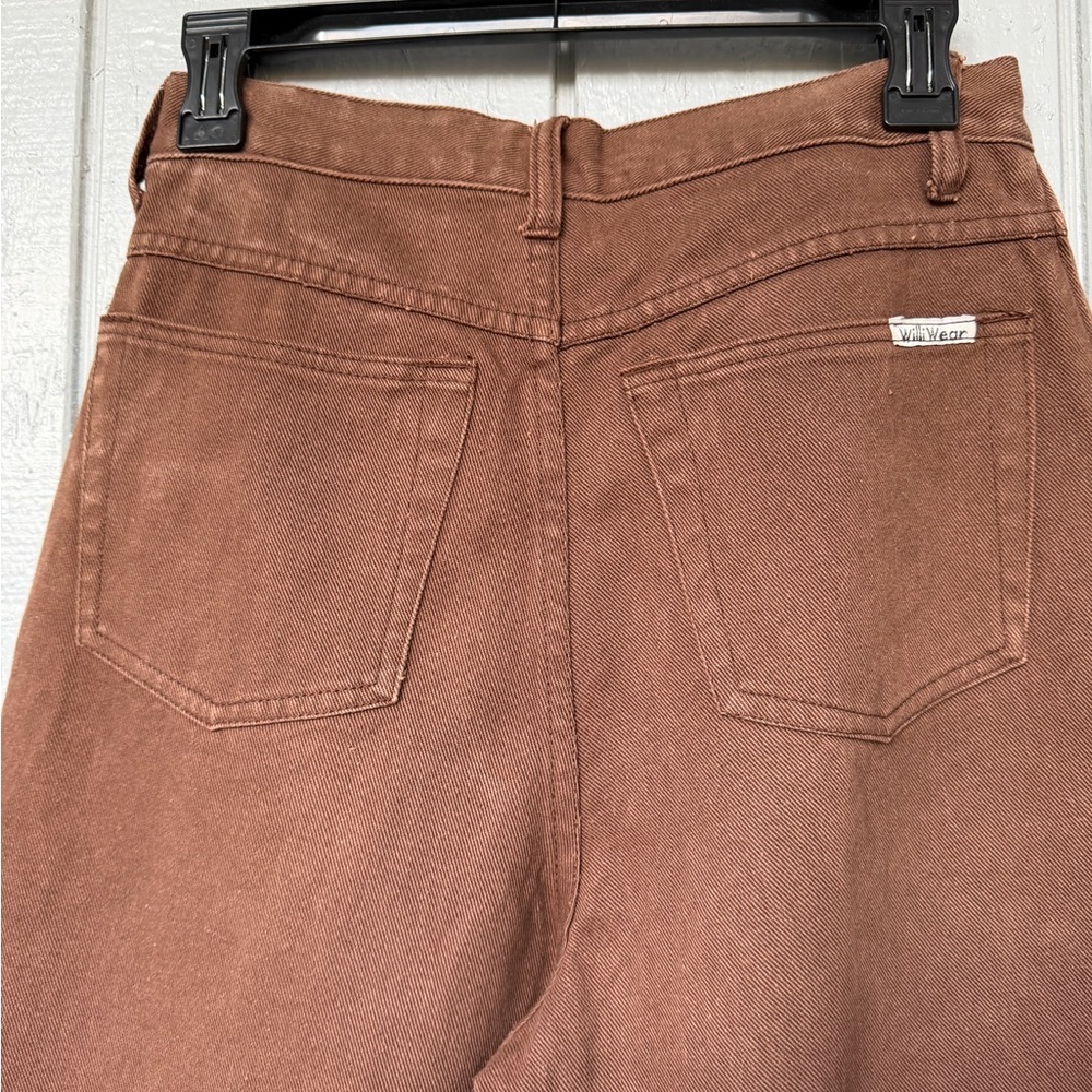 Vintage brown 1980's jeans by Williwear sport comfort fit size 10 denim